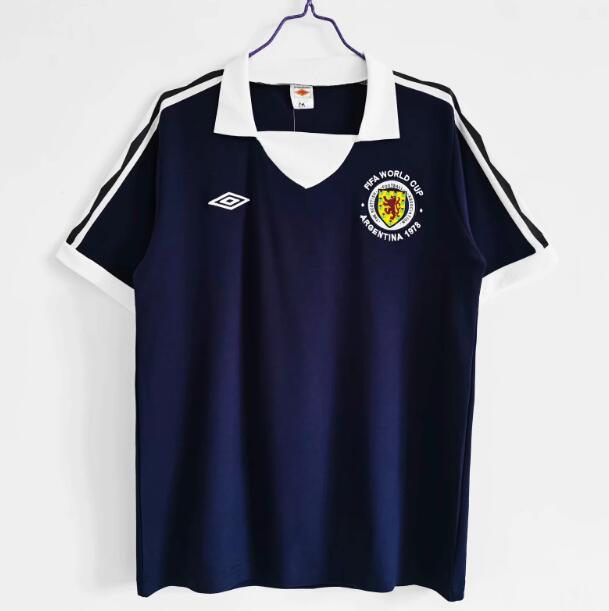 1978 Scotland Retro Home Kit Soccer Jersey